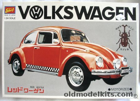 Sharp 1/24 Volkswagen Beetle - Motorized, TSMCW-1-500 plastic model kit